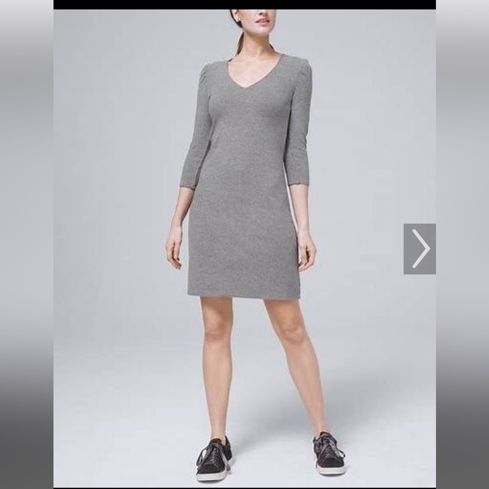 White House Black Market Gray dress, size S
